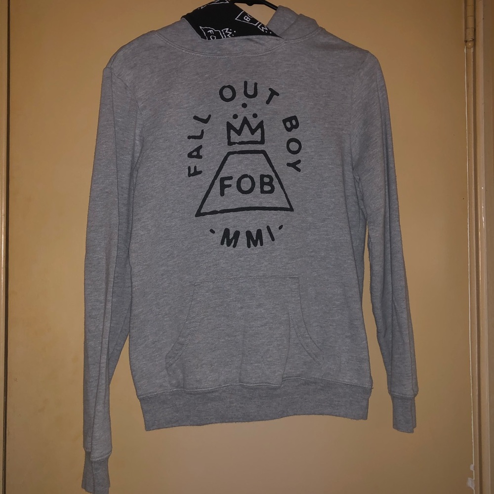 FALL OUT BOY Crown Logo Hoodie Size Medium